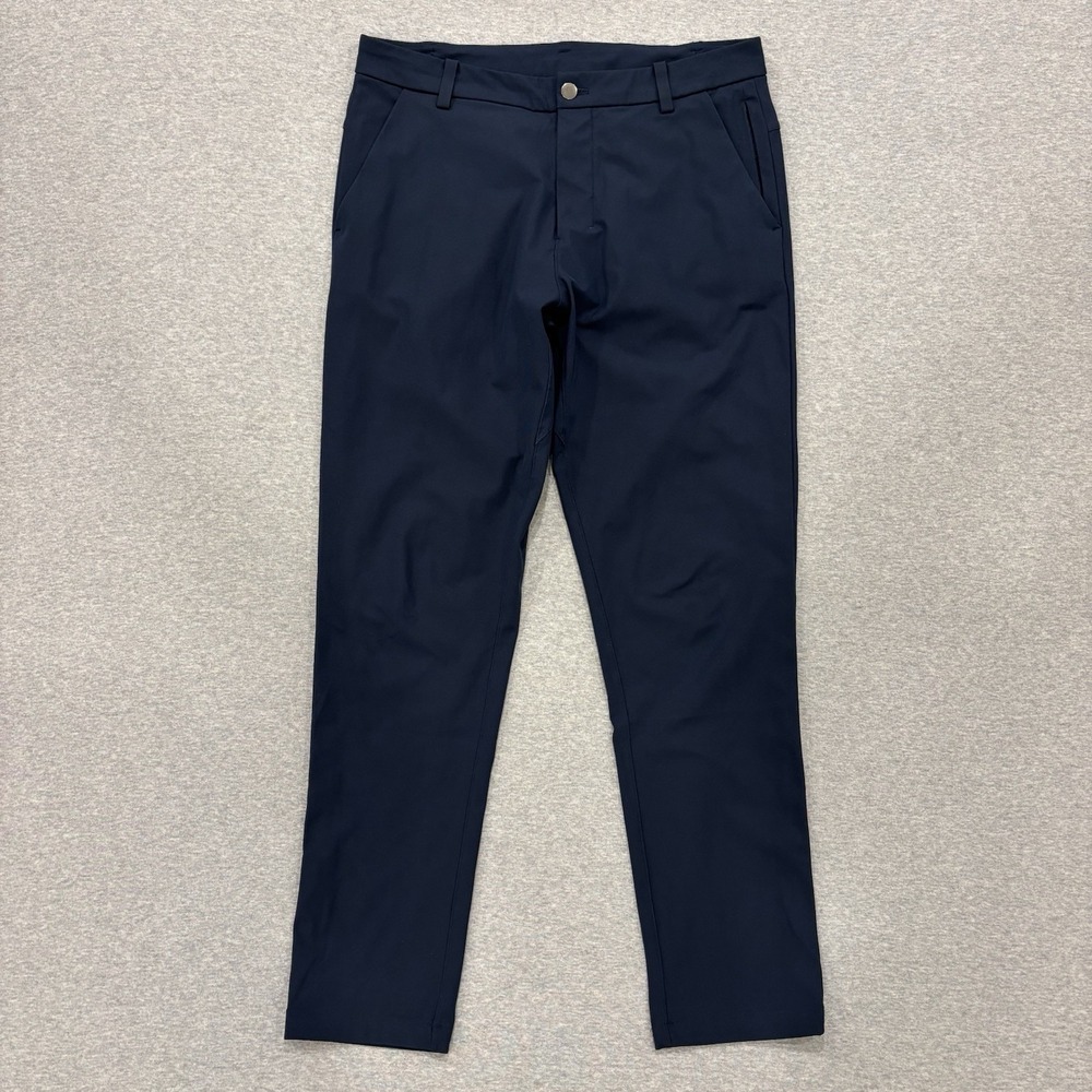 Lululemon ABC Pants Men's Size 33x31 Navy Blue Athleisure Trousers Wicking